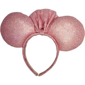 Disney Minnie Mouse Iridescent Pink Sequin Ears Headband Frozen Disneyland
